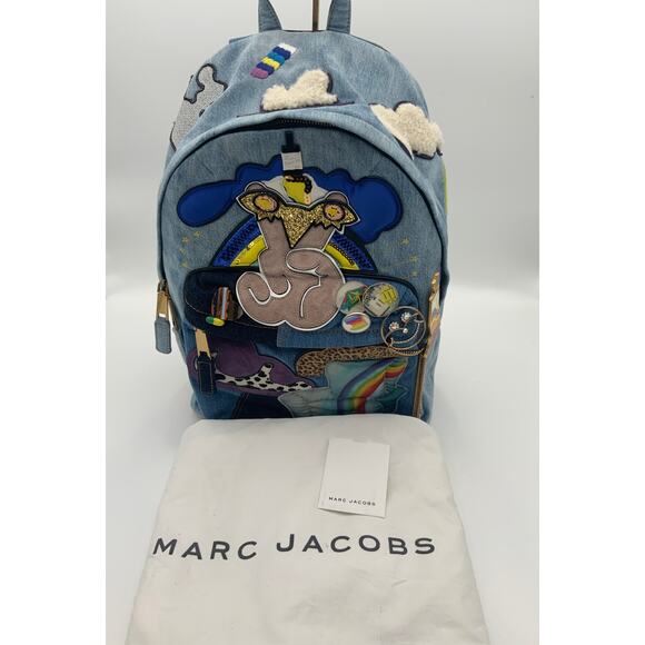 Marc Jacobs denim "Julie biker" backpack - Picture 7 of 14